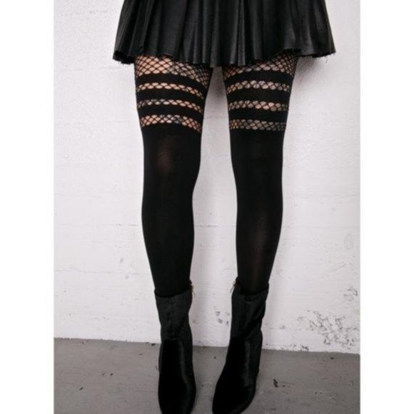 Dolls Kill Accessories - DollsKill 'Get Faux' tights